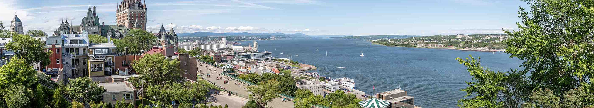 Vue de Quebec et du Saint Laurent