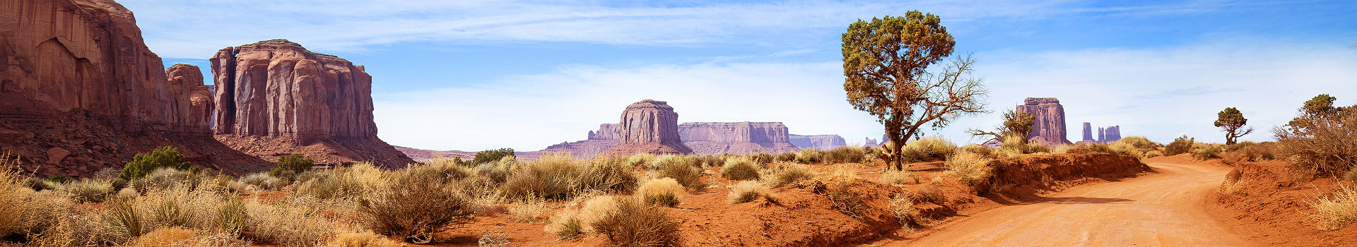 Etats-Unis - Vue sur les plateaux de Monument Valley