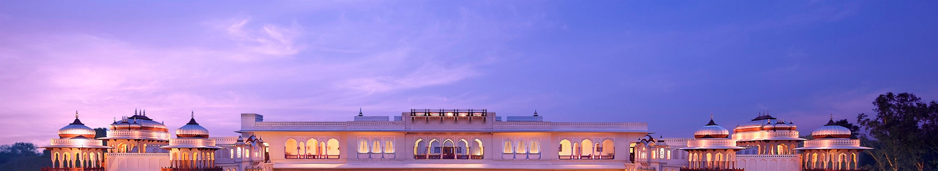Hôtel Rambagh Palace - Façade extérieure de l'établissement