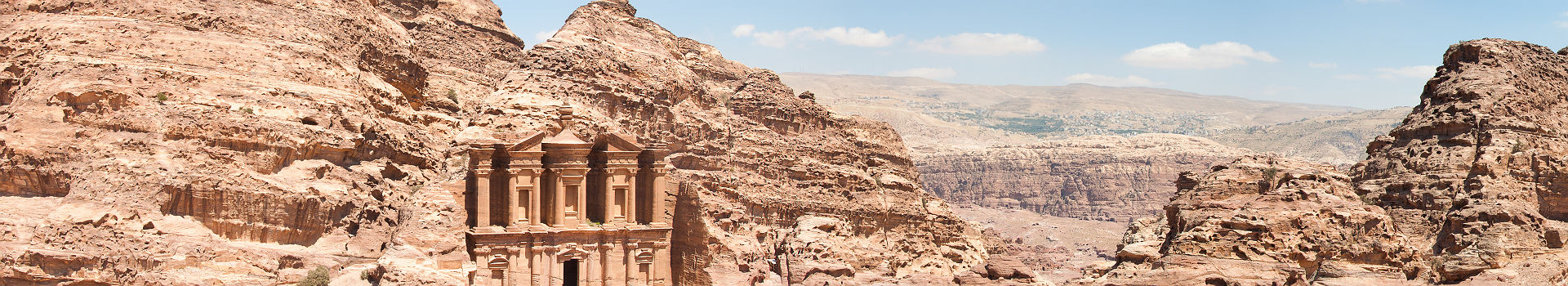 Asie Centrale - Jordanie - Vue panoramique sur le monument de Pétra
