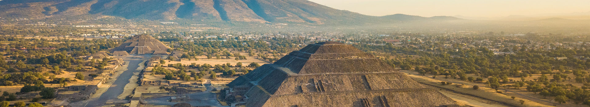 Mexique - Vue sur le site de Teotihuacan dans la vallée de Mexico