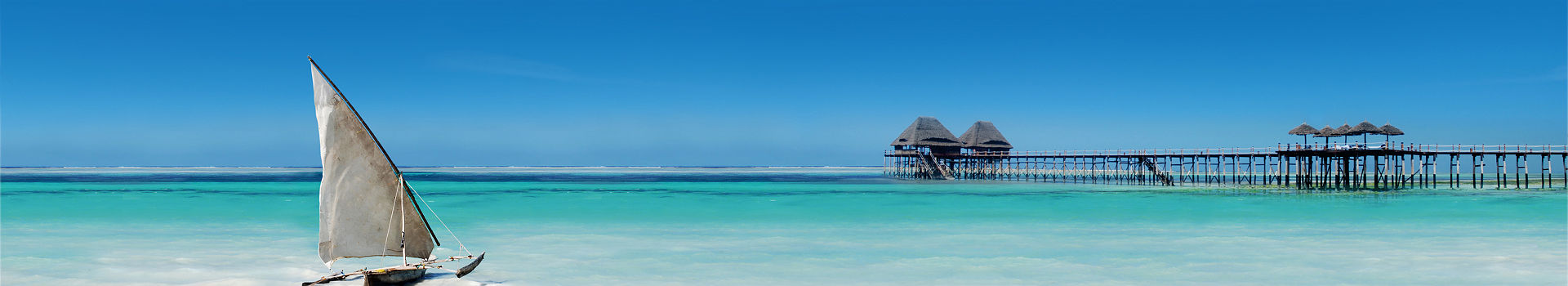 Afrique - Bateau de pêche sur les eaux de l'île de Zanzibar