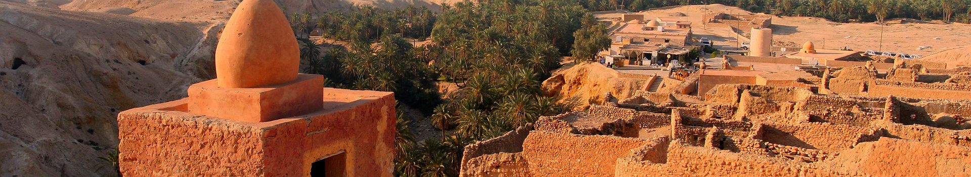 Ruines d'une ancienne maison dans le village de Chebika en Tunisie