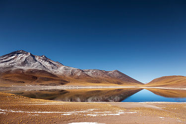 Chili - Vue sur la lagune Miñiques à San Pedro d'Atacama