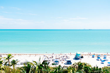 Etats-Unis - Vue sur Miami Beach depuis la Soho Beach House