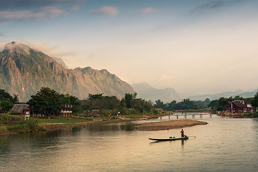 Laos - Rivière Nam Song à Vang Vieng