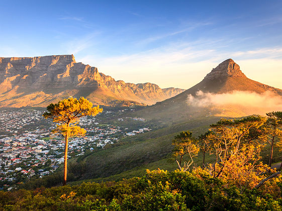 Montagnes de Lions Head - Afrique du Sud