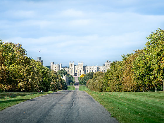 &quot;The Long Walk&quot; vers le château de Windsor - Angleterre, Royaume-Uni