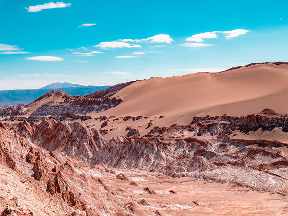 Vallée de la lune dans le désert d'Atacama - Chili