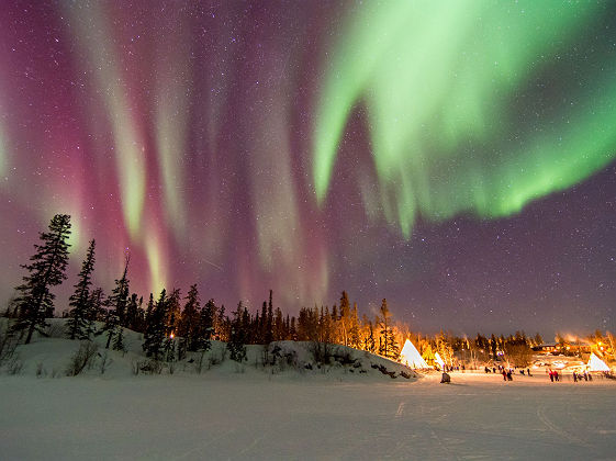 Aurore Boréale dans la région de Yellowknife