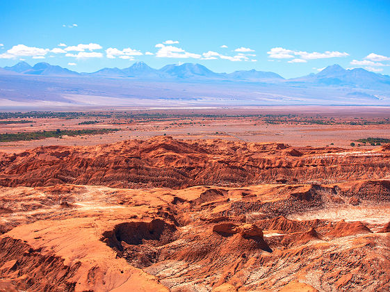 Chili- Vallée de la lune dans le désert d'Atacama