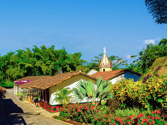 Hameau de la cordillère du Quindio