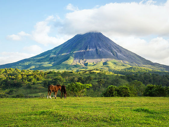 Costa Rica - Vue sur le volcan Arenal