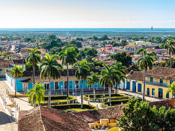Parc public de la plaza Mayor de Trinidad - Cuba
