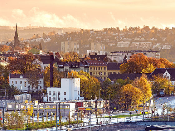 Vue sur Oslo depuis le toit de l'Opéra - Scandinavie, Norvège
