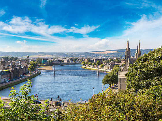 Vue sur Inverness - Ecosse, Royaume-Uni