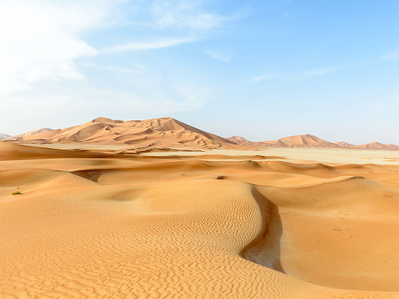 Dunes de sable dans le désert Rub al-Khali