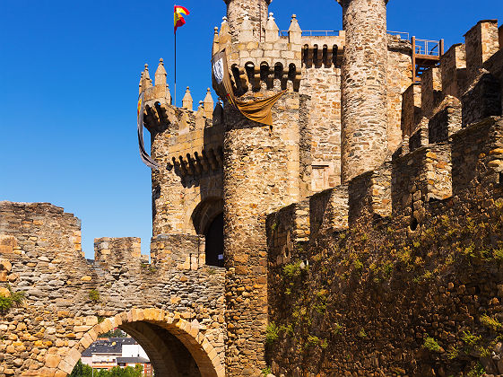 Espagne - Château fort des Templiers à Ponferrada