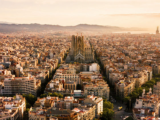 Vue de la ville de Barcelone