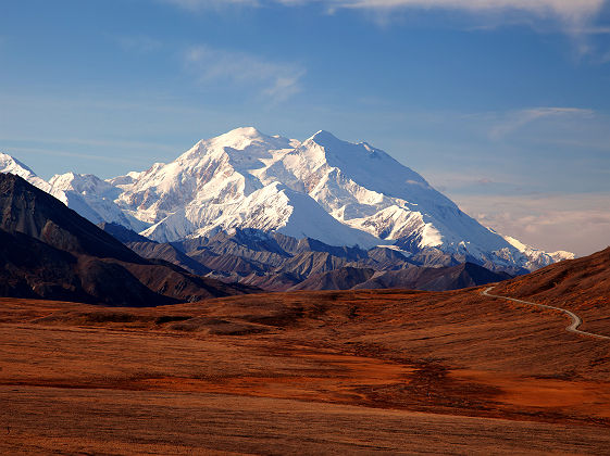 Alaska - Vue sur la montagne McKinley au parc national Denali