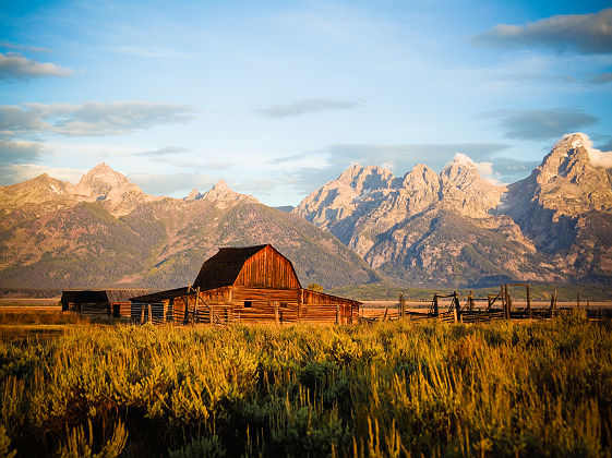 Etats-Unis - Grange Moulton près du parc national Grand Teton