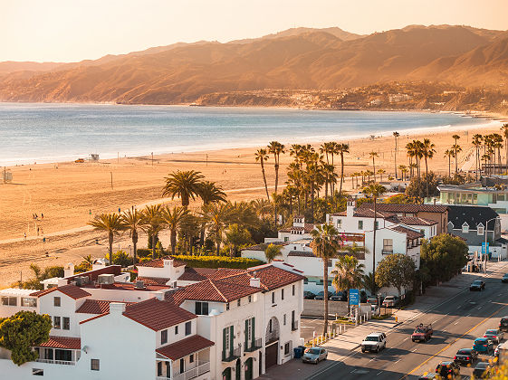 Plage de Santa Monica, Californie - USA