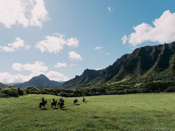 HTA / Ben Ono - balade à cheval Kualoa Ranch, Oahu