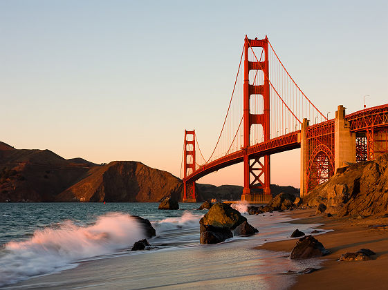 Le Golden Gate Bridge à San Francisco en Californie, Etats Unis