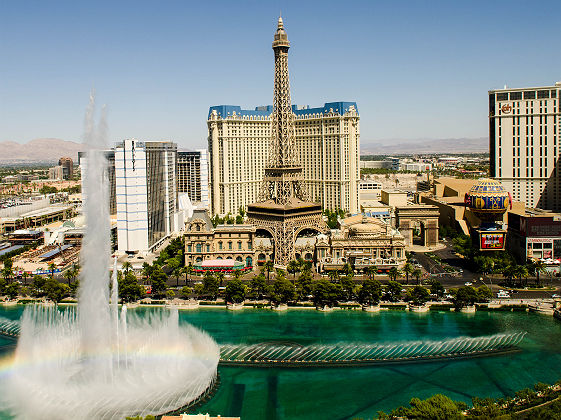 Les fontaines du Bellagio à Las Vegas - Etats Unis
