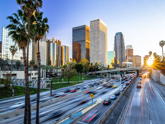 Le trafic à Los Angeles - Etats Unis
