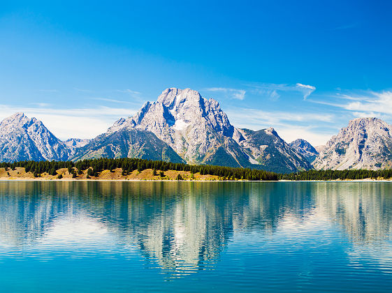 Parc national Grand Teton - Lac Jackson et les montagnes