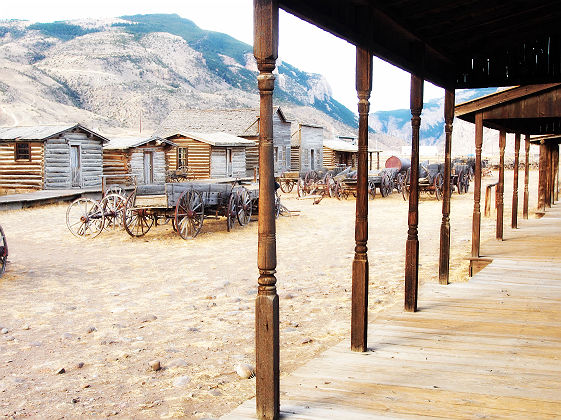 Wyoming - Ville fantôme de Cody de l'Ouest Américain