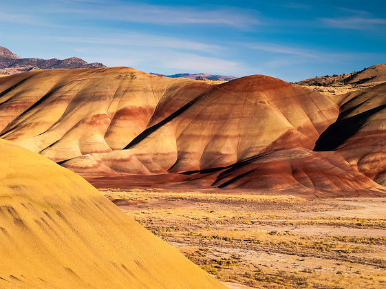 Oregon - Vue sur les &quot;Painted Hills&quot; à Mitchell