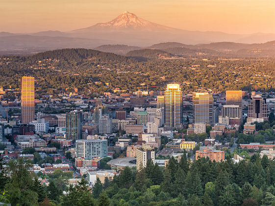 Oregon - Vue sur le centre-ville de Portland