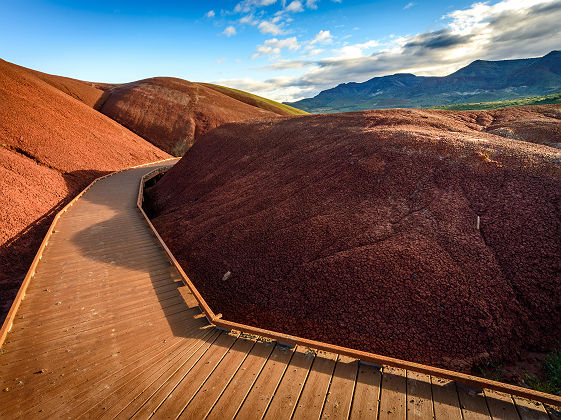 Oregon - Sentier-balade aux &quot;Painted Hills&quot; à Mitchell