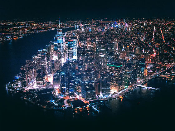 Vue de New York de nuit