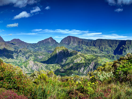 Vue panoramique sur le cirque de Salazie - Ile de la Réunion