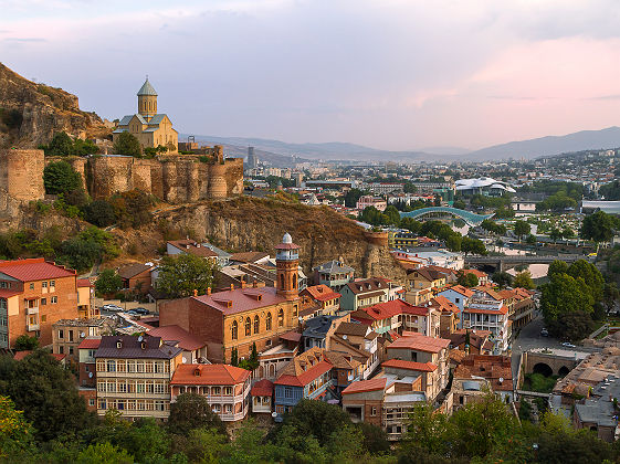 Vue sur la ville de Tbilissi, Géorgie