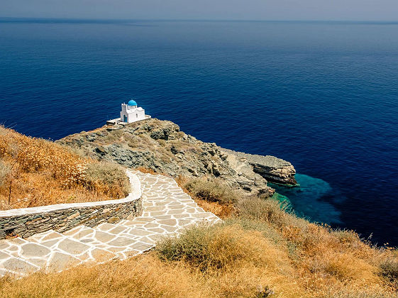 Eglise Eftamartyres, Kastro, Sifnos, Grece