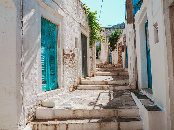 Ruelle au coeur de Naxos, les Cyclades