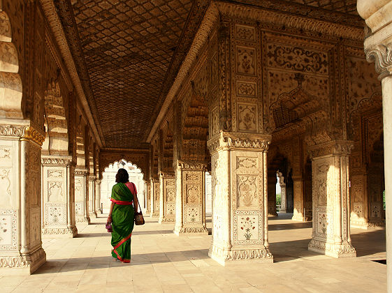 Intérieur du fort rouge à Delhi - Inde