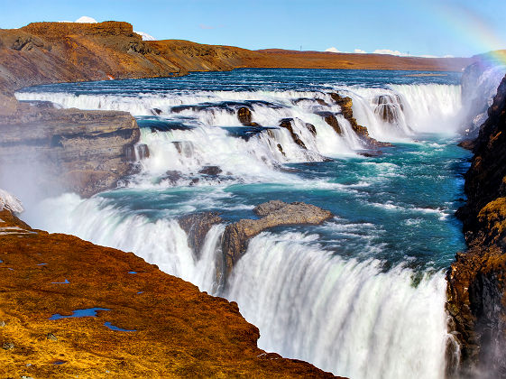 La cascade de Gullfoss, cercle d'or - Islande