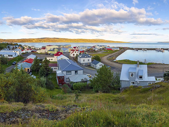 Panorama de Holmavik, Islande