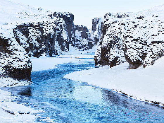 Vue de Fjadrargljufur canyon