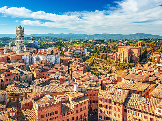 Vue sur Sienne et sa Cathédrale - Italie