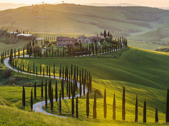 Paysage du Val d'Orcia en Toscane - Italie