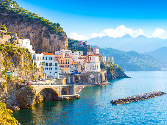 Vue matinale sur Amalfi - Italie