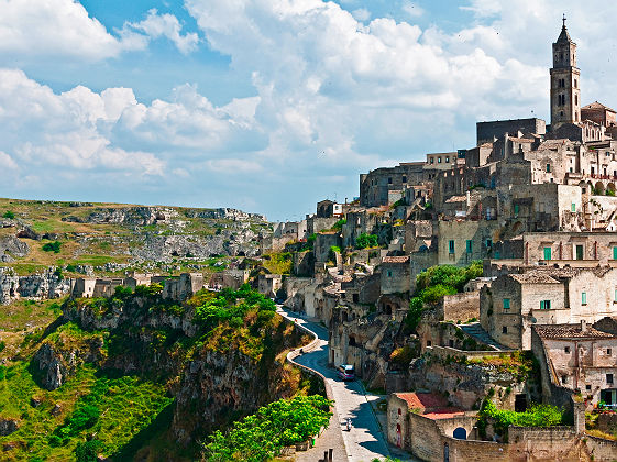 Pouilles - Vue sur la ville Matera, Basilicata