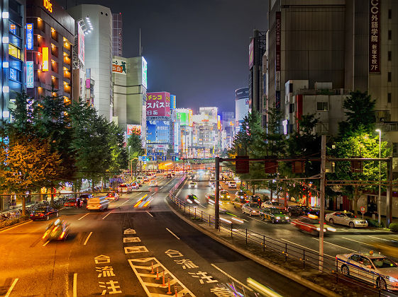 Le coeur de Tokyo la nuit
