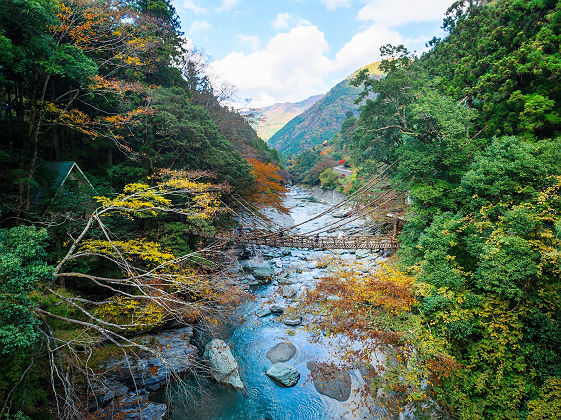 Kazurabashi bridge, Tokushima, Shikoku, Iya valley